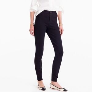{J. Crew} "Pixie" Black Equestrian Style Ponte Leggings Dress Pants